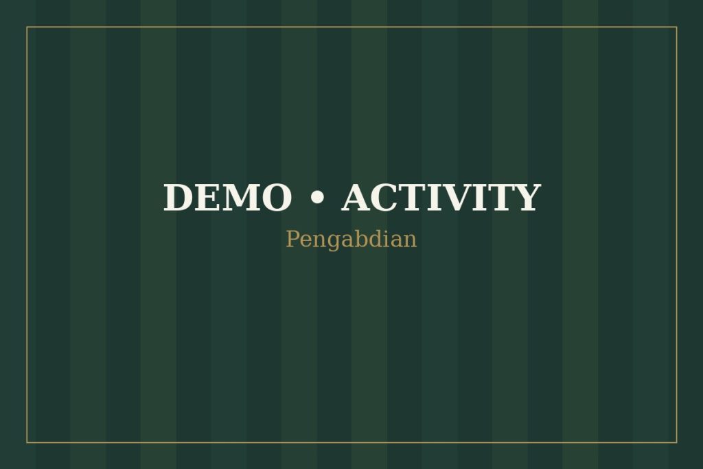 Pengabdian dan Kepedulian Masyarakat